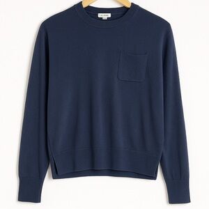 Alex Mill Merino Wool & Cotton Sweater Size Large Navy Blue